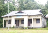 Tampak Gedung kantor SMA N 8 Halbar, (Istimewa)