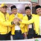 Tampak pengurus DPD Golkar, usai melakukan konfrensi Pers di kantor KPUD Halbar, Foto (Elang). 