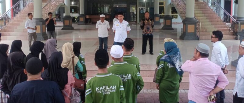 Syahril Abdul Rajak, saat lepas Kafilah, || Foto: Istimewa.