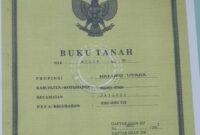 Tampak surat sertifikat tanah, || Foto : Elang. 