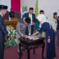 Tampak penandatanganan nota kesepakatan KUA-PPAS, (APBD) perubahan Tahun 2023, || Foto: Istimewa. 