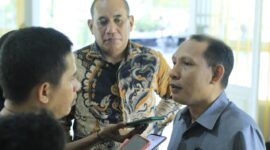 Riswan Hi.Kadam Ketika diwawancarai awak media, || Foto: Yadi