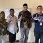 Staf Balai Bahasa Provinsi Maluku Utara, Kepala Bidang Kebudayaan Disdikbud Halbar dan Wakil Ketua I DPRD Halbar, usai pertemuan, || Foto: Elang.