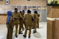 Terlihat para Camat di Ruangan BPKD saat bertemu dengan PLT Kaban Keuangan, || Foto: Elang. 