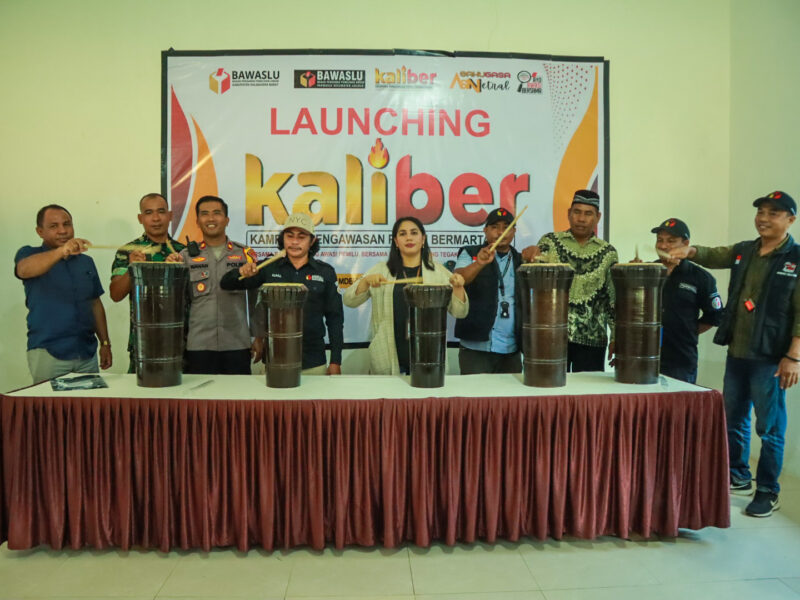 Bawaslu Halbar Launching Kaliber, || Foto: Elang