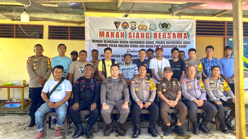 Kejari, Polres Halbar dan Brimob Malut serta Insan Pers, || Foto: Adit Humas Polres 