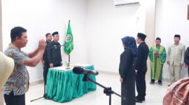 Suasana pelantikan di ruang rapat Wakil Bupati Halbar,|| Foto: Istimewa.