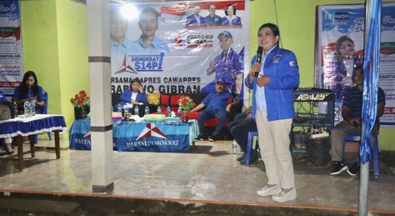 Meri Popal Uang, Saat memberikan sambutan, || Foto: Elang