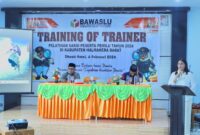 Helni Rosiana, saat memberikan sambutan,|| Foto: Elang