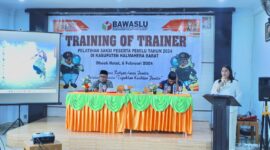 Helni Rosiana, saat memberikan sambutan,|| Foto: Elang