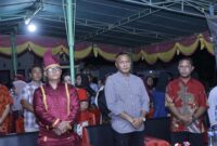 Wakil Wali Kota Tidore Muhammad Sinen Saat Menghadiri Acara Adat Tulude di Desa Galala Kecamatan Oba Utara, || Foto: Cal