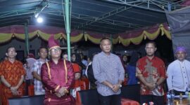 Wakil Wali Kota Tidore Muhammad Sinen Saat Menghadiri Acara Adat Tulude di Desa Galala Kecamatan Oba Utara, || Foto: Cal