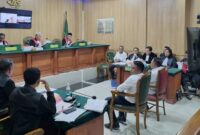 Suasan sidang di PN Ternate, || Foto: Istimewa. 