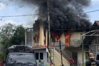 Tampak rumah Warga yang terbakar, || Foto: Istimewa