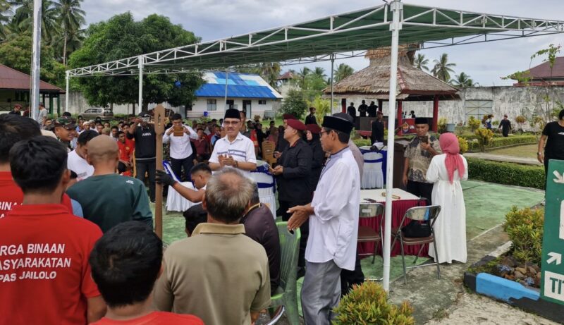 Suasana buka bersama di lapas klas IIB Jailolo, || Foto: Istimewa 