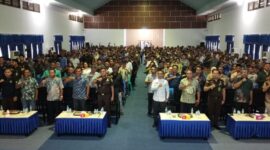 Kegiatan Penyuluhan Hukum di Aula kantor Bupati Halmahera Barat. 